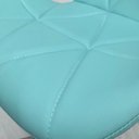 Ver imagem 7 de Cadeira de Escritório com Base Giratória Estofada Slim Vegas Azul/Ciano