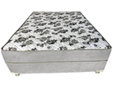 Ver imagem 2 de Cama Box Casal Suede Cinza + Colchão Casal Suede Cinza Espuma 138x188x55