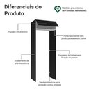 Ver imagem 3 de Porta-geladeira 83 Cm 1 Porta Basculante Preto/branco/preto Agata Madesa