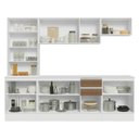 Ver imagem 4 de Armário de Cozinha Completa 100% Mdf 240 Cm Smart Madesa 01 Branco/rustic/crema