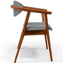 Ver mais imagens de Cadeira Estofada para Sala de Estar Jantar Cecília B04 Pied Poule - Lyam Decor