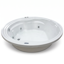 Ver imagem 2 de Banheira de Hidromassagem Redonda Gold Line Ouro Fino 150cm em Acrílico Branco 220V