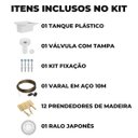 Ver imagem 2 de Tanque Lavanderia 22l Branco + Varal em Aço + Prendedor + Ralo