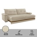 Ver imagem 7 de Sofá Avalon 02 Módulos de 100cm Br25cm Meu Sofá Online A294 Linho Creme