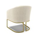 Ver imagem 5 de Poltrona para Sala Industrial Dourado Kit 2 Stella Bouclê D03 - D'Rossi