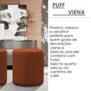 Ver imagem 2 de Kit 2 Puff Decorativo Sala de Estar Quarto Confortável Pés Madeira Viena