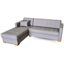 Ver imagem 3 de Sofá Chaise Gianni | Pé Cantoneira & Tecido Acquablock Impermeável | Medida 220cm | Cinza