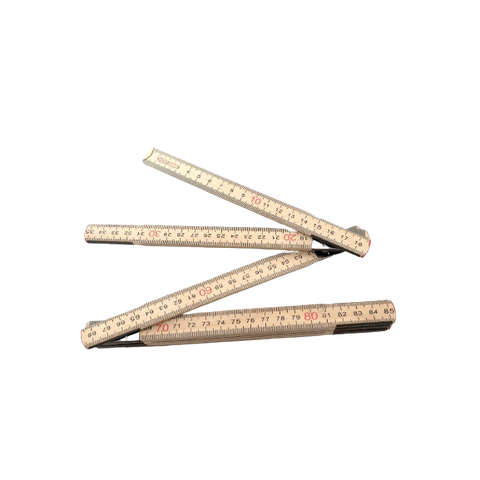 Metro articulado de madeira com 2 Metros 12 Dobras