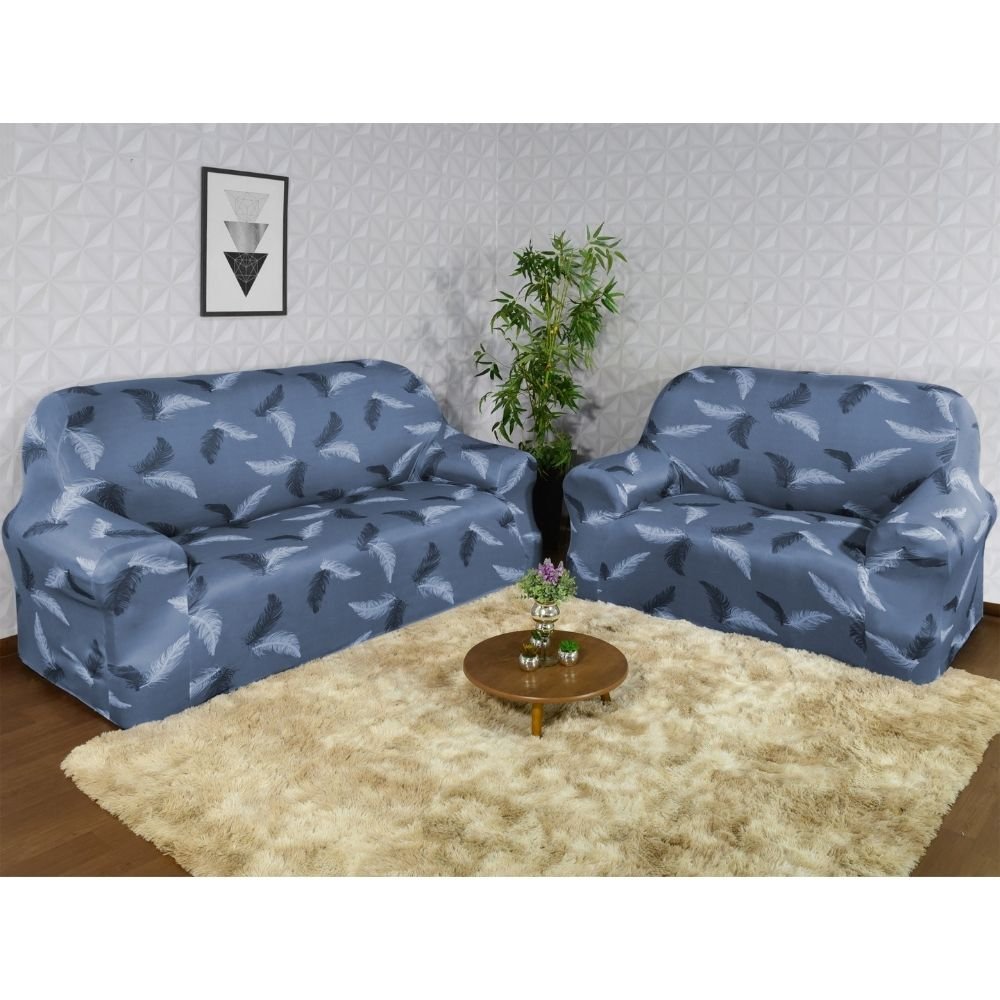 Forro de Sofá Sala 3 Lugares Modern Leaf Exclusiva | MadeiraMadeira