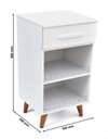 Ver imagem 4 de Balcão Módulo Multifuncional Bancada Mesa Apoio Lateral Ipê Cor:Branco