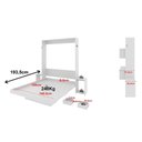 Ver imagem 3 de Cama Dobrável Cm8041 Branco - Tecno Mobili