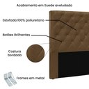 Ver imagem 5 de Cabeceira Solteiro Dora 90cm para Cama Box Estrutura Mdf-mdp Estofada Suede Caramelo Loja Sheep