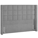 Ver imagem 1 de Cabeceira Cama Box Queen 160 Cm P05 Paris Bouclê Cinza - Lyam Decor