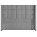 Ver imagem 3 de Cabeceira Cama Box Queen 160 Cm P05 Paris Bouclê Cinza - Lyam Decor