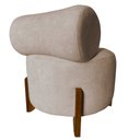 Ver imagem 4 de Poltrona Decorativa Mônaco Veludo Bege