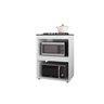 Balcão Adriana para Cooktop 4 ou 5 Bocas Branco - Ajl Móveis - 5