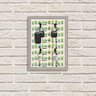 Porta Chaves Decorativos Estampados Luxo Cactos Verdes Fofos Prata - 2