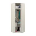 Ver imagem 3 de Guarda-roupa Solteiro Canto 1 Porta Legno Crema
