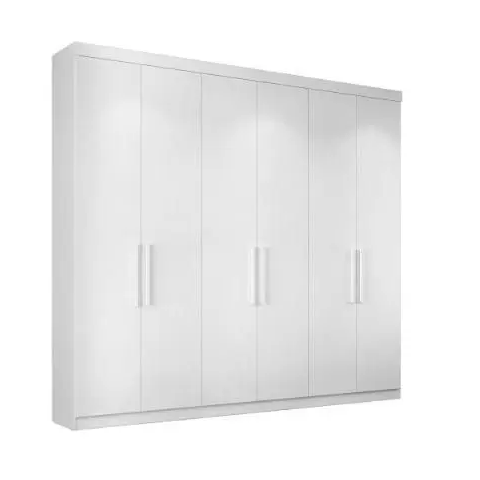 Guarda Roupa Ph1707 Cor Branco S/ Espelho com Pe - Herval