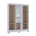 Ver imagem 3 de Guarda Roupa Casal com 5 Portas e 1 Gaveta Atlas Poquema