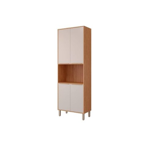 Paneleiro de Cozinha Esplêndida Torre Quente C-4 Portas 1 Forno 70cm Freijo-off White - Mgm