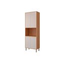 Ver imagem 1 de Paneleiro de Cozinha Esplêndida Torre Quente C-4 Portas 1 Forno 70cm Freijo-off White - Mgm
