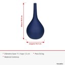 Ver imagem 7 de Vaso Garrafa Decorativo de Cerâmica Azul Navy 29x15x15cm Enfeite Sala Mesa