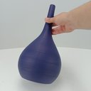 Ver imagem 4 de Vaso Garrafa Decorativo de Cerâmica Azul Navy 29x15x15cm Enfeite Sala Mesa