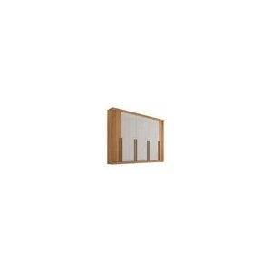 Guarda Roupa Casal 8 Pts Daymond Ripado Cinamomo Off White Ddoro