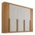 Ver imagem 1 de Guarda Roupa Casal 8 Pts Daymond Ripado Cinamomo Off White Ddoro