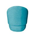 Ver imagem 3 de Poltrona Decorativa Beatriz Orgânica Veludo Azul Turquesa