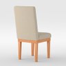 Cadeira de Jantar Reforçada Estofada - Balaqui Decor Cor:Bege - 4