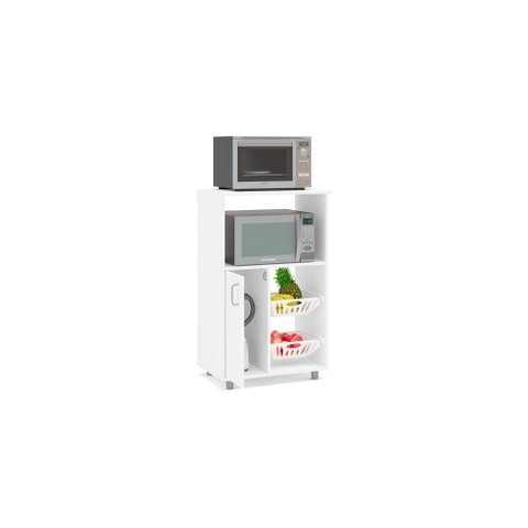 Fruteira com Balcão para Cozinha Confins Politorno Branca