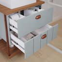Ver imagem 2 de Gabinete de Banheiro Uni com Cuba e Espelheira 60cm Pistache/freijo - Mgm
