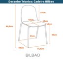 Ver mais imagens de Kit 4 Cadeiras Bilbao Fratini Encosto Pp Verde Aloe Assento Almofada Verde Aloe Base Aço Verde Aloe