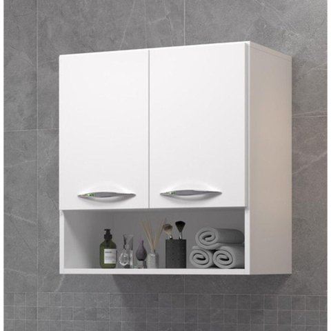 Armário Nicho Organizador Na Parede Para Banheiro 60cm