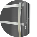 Ver imagem 3 de Porta Alumínio Lambril Premium c/Puxador e.Cinza 100 Brimak