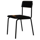 Ver imagem 3 de Kit 06 Cadeiras Estofada para Sala de Jantar Sense Preto C01 Courino Preto - Lyam Decor