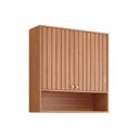 Ver imagem 1 de Armário Aéreo P- Cozinha Divina C-2 Portas Ripadas 80 Cm Freijo - Mgm