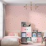 Papel de Parede Infantil Margaridas Fundo Rosa 3 Metros - 3