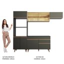 Ver imagem 7 de Cozinha Completa Reims Armário Balcão Preto Madesa