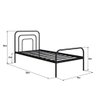 Cama Solteiro em Ferro Juliet:preto - 4