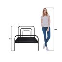 Ver imagem 5 de Cama Solteiro em Ferro Juliet:preto