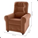 Ver imagem 2 de Poltrona Reclinável Maya Veludo Assento D23 Encosto Fibra Siliconada Cobre Matrix 110kg