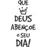Adesivo Parede Frase Deus Abençõe Seu Dia - 2