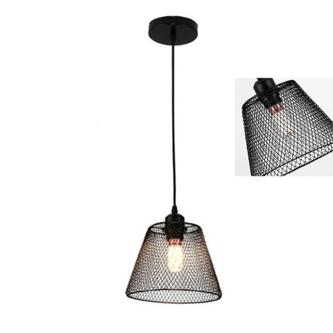 Lustre Cupula Pendente Abajur Decoraçao Metal Aramado Quarto Sala Casa Teto Lampada Luz Iluminaçao A