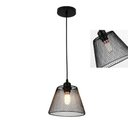 Ver imagem 1 de Lustre Cupula Pendente Abajur Decoraçao Metal Aramado Quarto Sala Casa Teto Lampada Luz Iluminaçao A