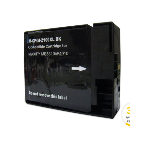 Cartucho de Tinta Compatível Pg-2100 Xl Pgi-2100 Preto | 80ml- Cartucho &amp; Cia