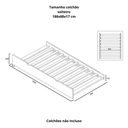 Ver imagem 7 de Treliche Casal/solteiro de Madeira Maciça com Cama Auxiliar Resistente