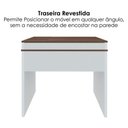 Ver imagem 5 de Mesa Escrivaninha Mind Moderno sem Gavetas MDP 85cm Ipe Branco Artany